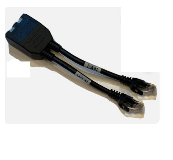 Riverbed SteelHead POE Cable 620-00031-01 LAN WAN Adapter 2x RJ-45 Male to 2x RJ-45 Female Black