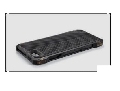 Luxury Aluminum Metal Bumper Phone Case Cover only – Shockproof Rugged Armor Element Style Cover with Anti-Slip Back & Camera Protection