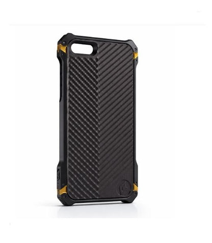 Luxury Aluminum Metal Bumper Phone Case Cover only – Shockproof Rugged Armor Element Style Cover with Anti-Slip Back & Camera Protection