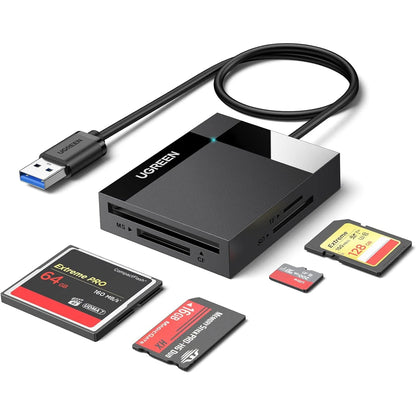 UGREEN 30333 4-in-1 USB 3.0 Card Reader | SD TF CF MS | CR125
