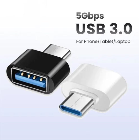 USB-C to USB 3.0 Adapter | Type-C Male to USB-A Female OTG Adapter | High-Speed Data Connector