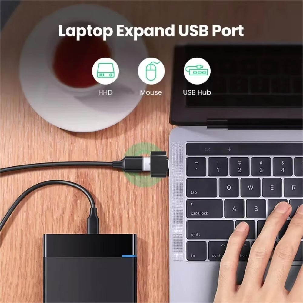 USB-C to USB 3.0 Adapter | Type-C Male to USB-A Female OTG Adapter | High-Speed Data Connector