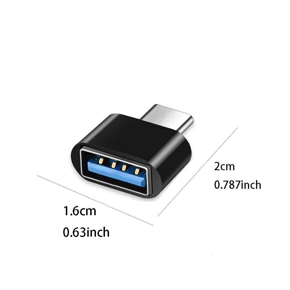 USB-C to USB 3.0 Adapter | Type-C Male to USB-A Female OTG Adapter | High-Speed Data Connector
