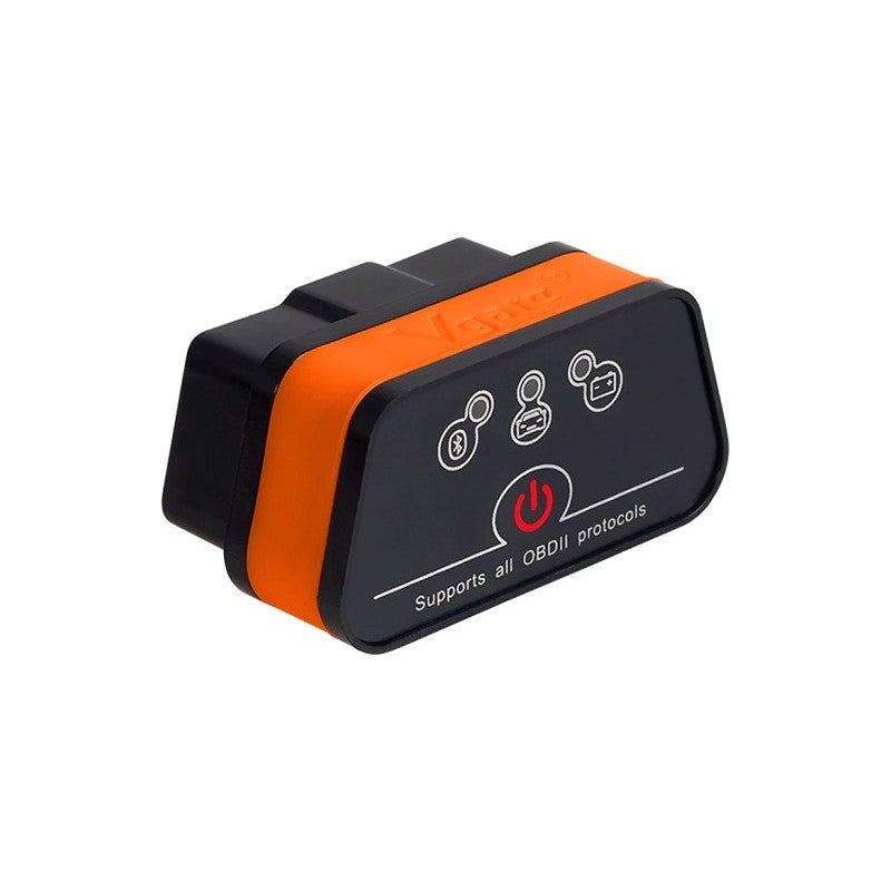 Vgate iCar2 BLE 4.0 OBD2 Bluetooth Adapter ELM327 Scanner Car Diagnostic Tool Engine System Diagnostic Tool for Android/IOS (Black/Orange)