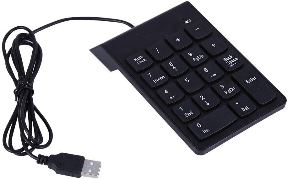 18 Keys USB Numeric Keypad Mini Numpad for Laptop Desktop PC Plug &amp; Play No Driver Required