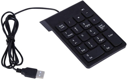 18 Keys USB Numeric Keypad Mini Numpad for Laptop Desktop PC Plug &amp; Play No Driver Required