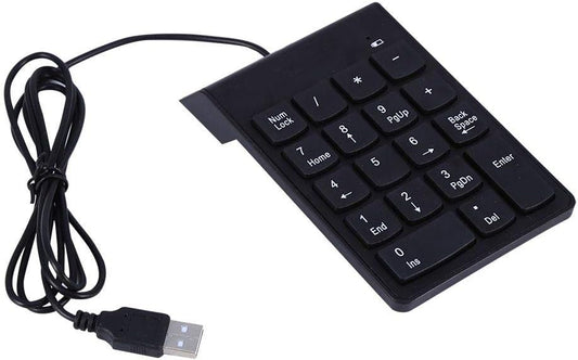 18 Keys USB Numeric Keypad Mini Numpad for Laptop Desktop PC Plug &amp; Play No Driver Required