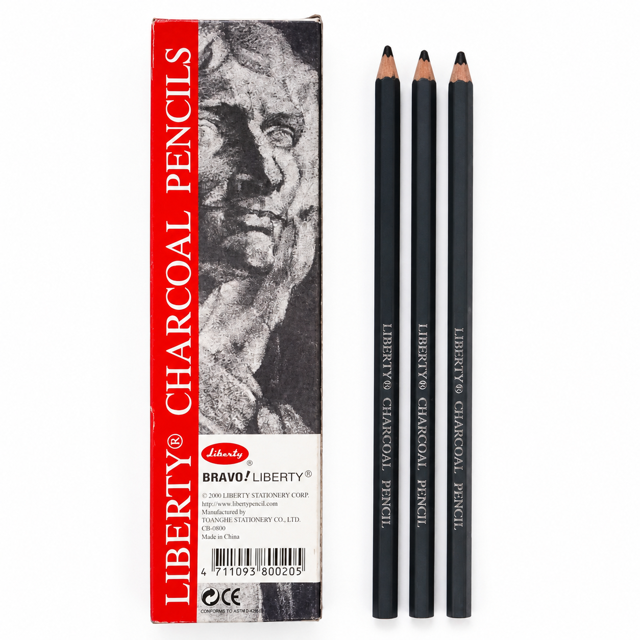 Pack of 2 – 3 Pcs Charcoal Pencils &amp; 3 Pcs Blending Stump Set | Sketching &amp; Shading Kit for Artists